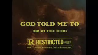 God Told Me To (1976) - HD 30-second TV Spot 5 [1080p]