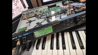 Roland SC-880 User patch demo (no talking. After o/h and opamp replaced.)