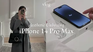 VLOG | Unboxing  iPhone 14 Pro Max (Space Black) 256GB and Accessories, Holiday decor, Aesthetic