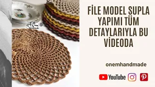 File Model Supla Yapımı Tüm Detaylarıyla Bu  Videoda / Sousplat