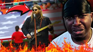 HE NEVER DISAPPOINTS!! | Chris Stapleton - National Anthem Performance (REACTION)