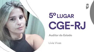 CGE RJ: Livia Vivas, aprovada em 5° lugar para Auditor do Estado