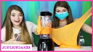 Making Orange Slime In A Blender / JustJordan33