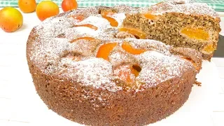 Абрикосовый пирог  из кукурузно-орехового теста | Apricot рie  from сorn-nut dough