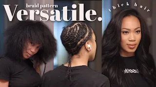 NATURAL VERSATILE QUICK WEAVE BRAID PATTERN