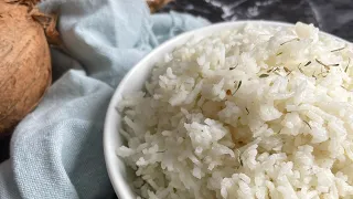 Coconut rice l How to make carribean coconut rice