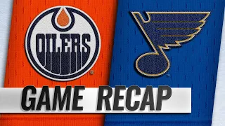 Schwartz's hat trick propels Blues in rout of Oilers