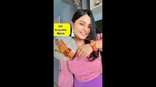 DIY Scrunchie Watch 😱 #crafteraditi #youtubepartner #shorts #youtubeshorts #diy @CrafterAditi