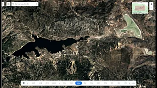 Google Earth time lapse of Big Bear lake level over time