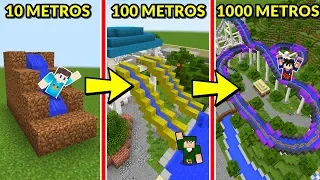 DE MENOR TOBOGÃ NOOB À MAIOR TOBOGÃ PRO NO MINECRAFT! QUAL É O MAIS RADICAL?