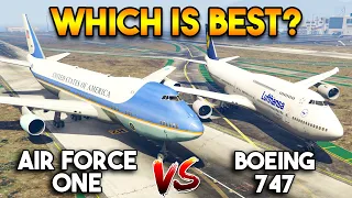 GTA 5 ONLINE :AIR FORCE ONE VS BOEING 747 (WHICH IS BEST?)