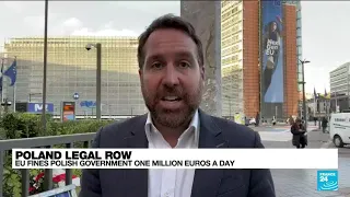 Poland legal row: EU fines Polish govt 1 million euros a day • FRANCE 24 English