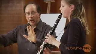 Clarinet lessons with Neidich, Mozart clarinet Concerto, Play With a Pro