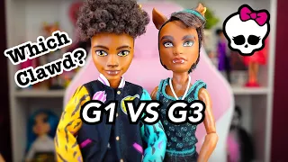 Monster High CLAWD Doll G1 VS G3