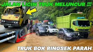 Peristiwa Mengerikan Di Sitinjau Lauik, Jalan Berlumpur Dan Licin Truk Meluncur Sulit Di Kendalikan