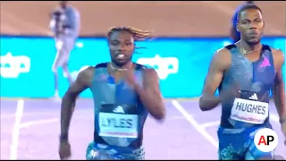 Noah Lyles Blazes to Victory and World Lead in 200m Season Opener at 2023 Racers Grand Prix!