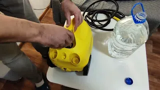 karcher sc 2 EasyFix Распаковка, комплектация  и испытания . Пароочиститель