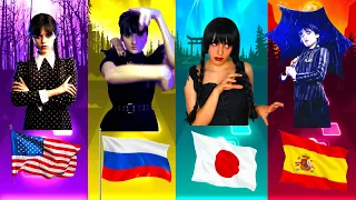 Wednesday Battle By Bloody Mary - America Vs Russian Vs Japanese Vs Spanish | Tiles Hop EDM Rush