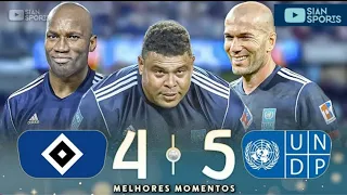 FAT RETIRED RONALDO PHENOMENON,ZIDANE DROGBA AND OTHER LEGENDSPLAYED A SHOW IN THIS FRIENDLY MATCH