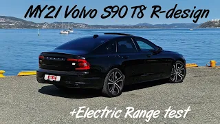 MY21 Volvo S90 R-design, +Electric Range test