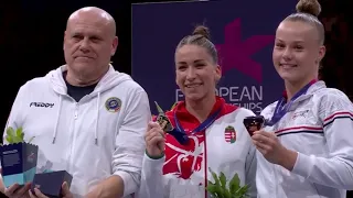 Women’s Vault Final Medal Ceremony Euros 2022 Munich