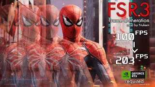 DLSS-G/DLFG to FSR3 FG mod by Nukem test (Spiderman Remastered)