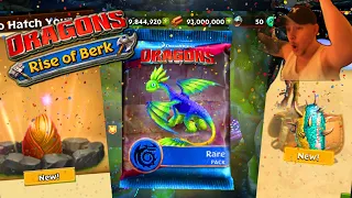 3 NEW DRAGONS & A RARE PACK!!!!! | Dragons: Rise Of Berk #163