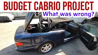 Budget Cabrio Project: What Was Wrong? Mercedes CLK 230K Part 2