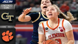 Georgia Tech vs. Clemson Condensed Game | 2020-21 ACC Women's Basketball