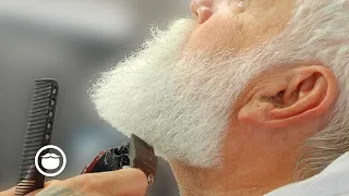 40 Year Beard Gets 1st Professional Cut EVER