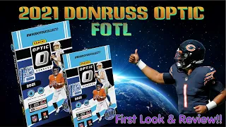 2021 Donruss Optic Football FOTL Hobby Box. Review & First Look. Sweet Box!!