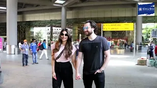 Shama Sikander with Husband Spotted at Mumbai Airport | Shudh Manoranjan