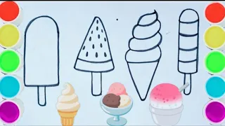 Easy Icecream Drawing|| How to draw Icecream Step by Step 😋#Anisha art