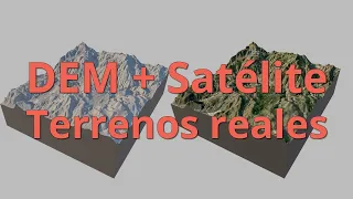 Como crear terrenos 3D con datos DEM y fotos de satélite