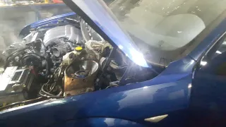 First start after engine overhaul. Ford Mondeo ST220