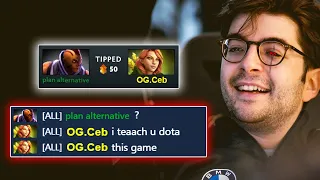 CEB is not JOKING when He says this on his WINDRANGER - "I Teach u Dota this Game" DOTA 2