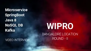 SELECTED | WIPRO | Java microservice spring boot real time interview | Teams interview | Round-II