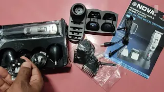Nova NG 1153 Trimmer | Rechargeable Hair and Beard Trimmer | Unboxing