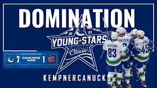Young Stars Classic: Canucks DOMINATED the Flames 7-1