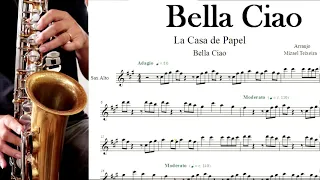 Bella Ciao - La Casa de Papel - Partitura - Sax Alto/Sheet Music
