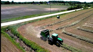 BEST Hay in Years! Raking and Baling