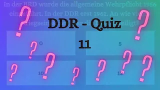 11. DDR Quiz