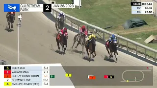 Gulfstream Park Carrera 2 - 26 de Enero 2023