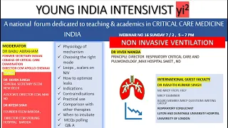 Non invasive ventilation NIV: DR Vivek Nangia// DRS B Abraham, D Juneja, Ranjit Singh, Ritesh