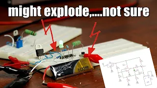 Testing questionable LiPo Battery Charger Schematics I found on the internet!