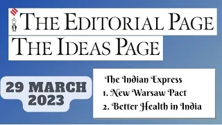 29th March 2023 | Gargi Classes The Indian Express Editorials & Idea Analysis | By R.K. Lata