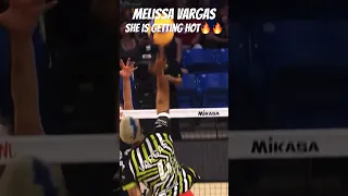 Vargas Getting HOT ♨️🔥#Melissa #Vargas #MelissaVargas #Volleyball #Voleybol #Türkiye #VNL2023