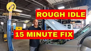 Rough Idle No CHECK ENGINE LIGHT~~~~ 15 minute FIX