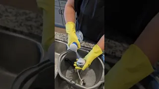 ASMR Stainless Steel Sink Scrubbing #cleaning #shorts