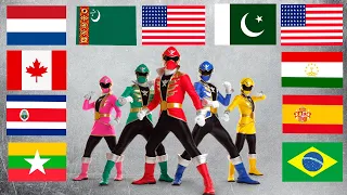 Power Rangers in different languages meme